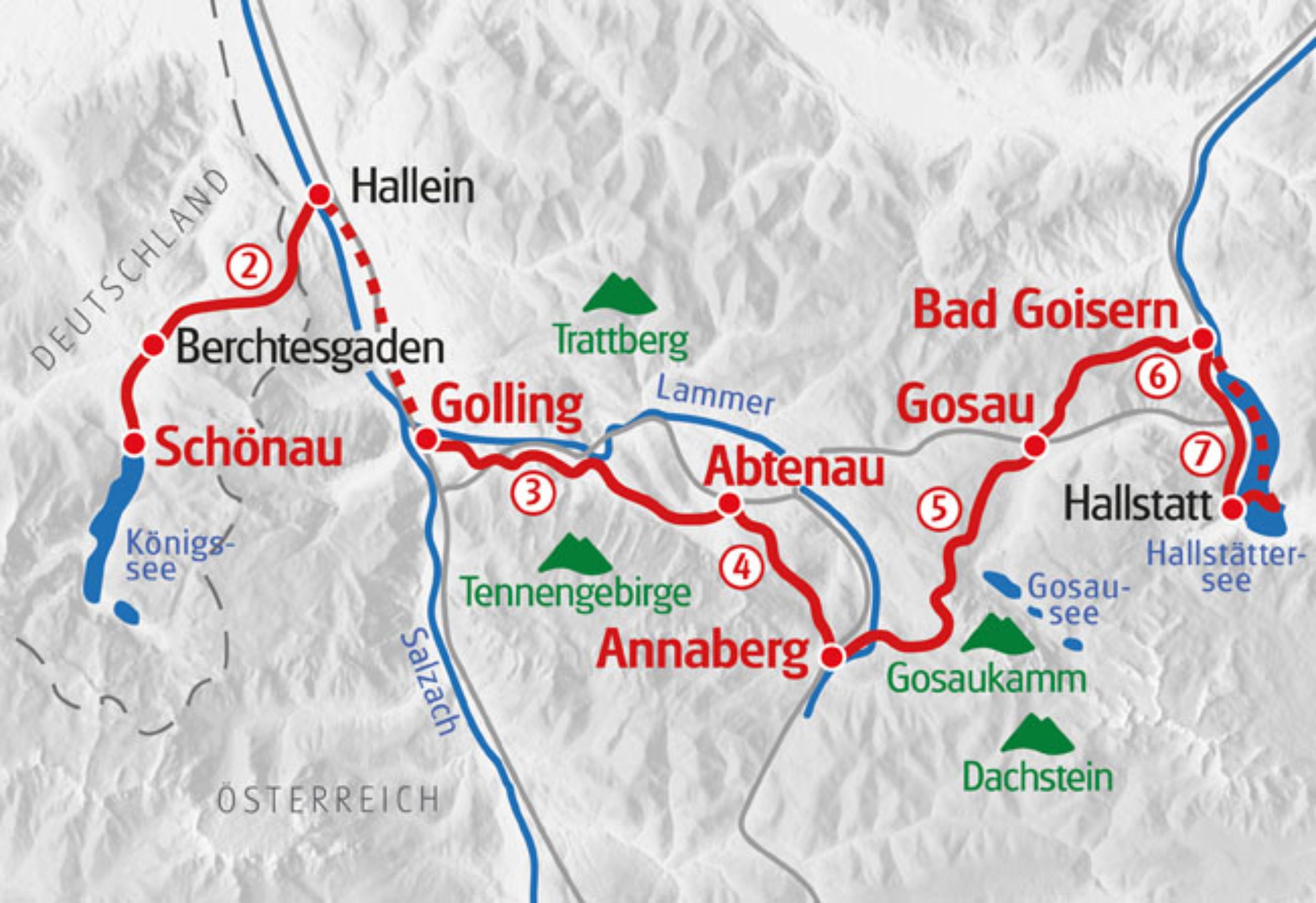 Wandern ohne Gepäck auf dem Salzalpensteig 2 vom Köigssee zum